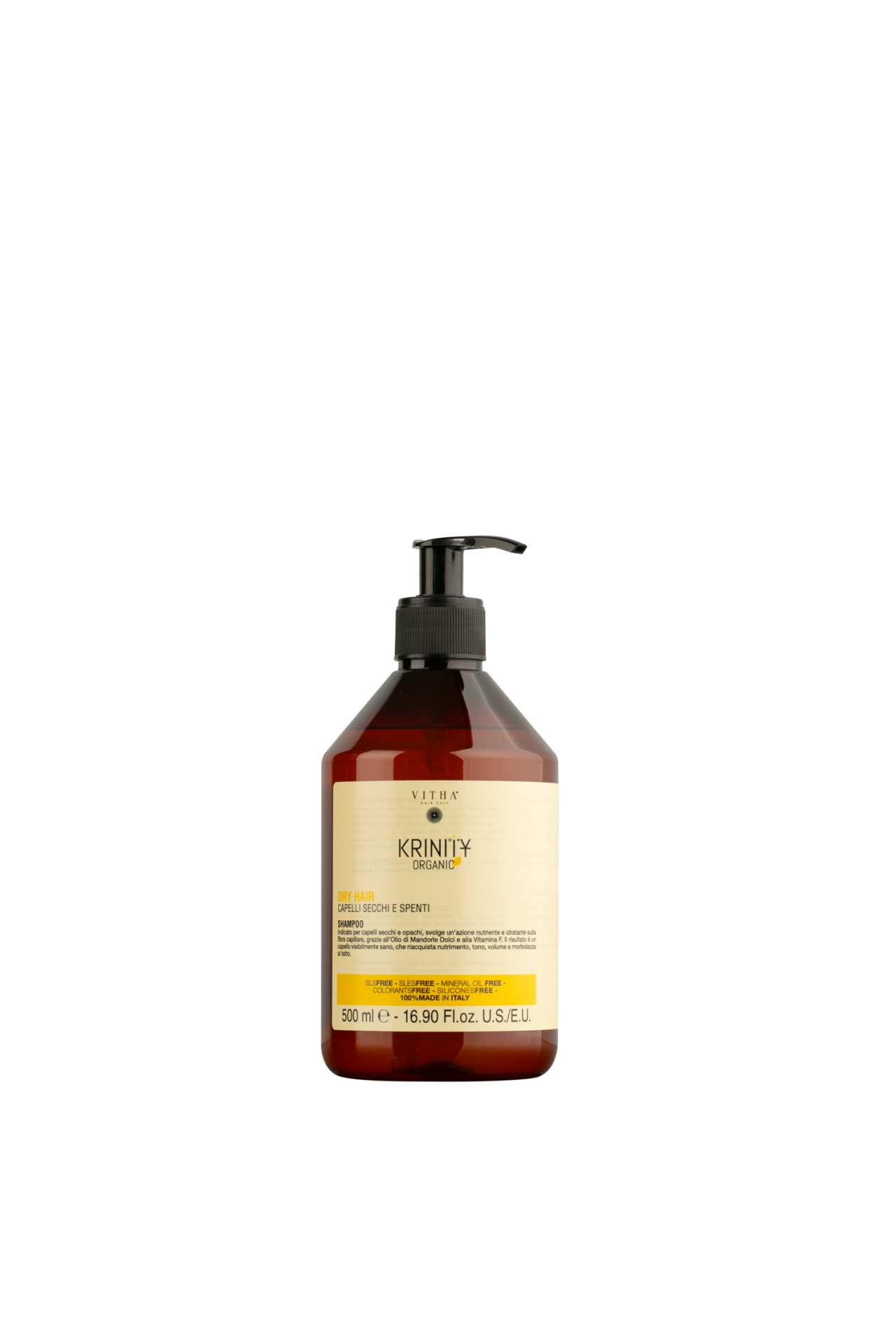 Sampon pentru par uscat, Vitha Hair Cult, Krinity Organic Dry Hair, 500ml